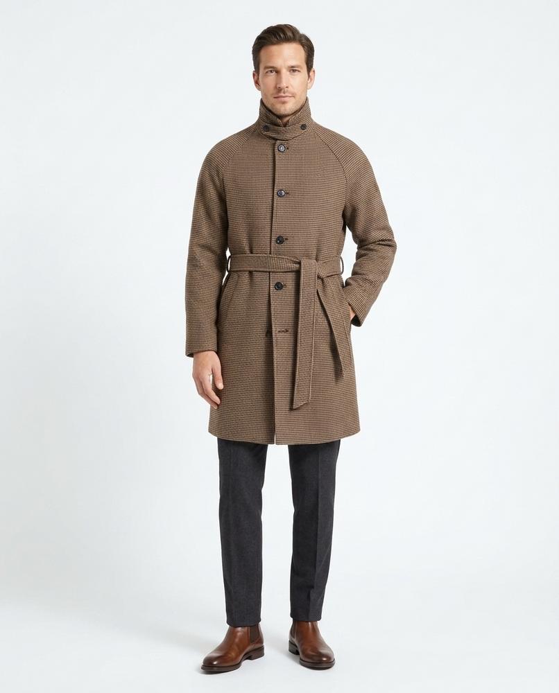 Cloppenburg Mode - Almir | Gegürteter Gemusterter Mantel Herren