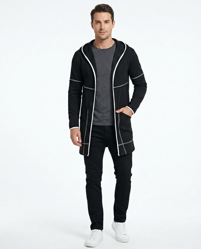 Cloppenburg Mode - Tiral | Langgeschnitten Kontrastierend Cardigan Herren