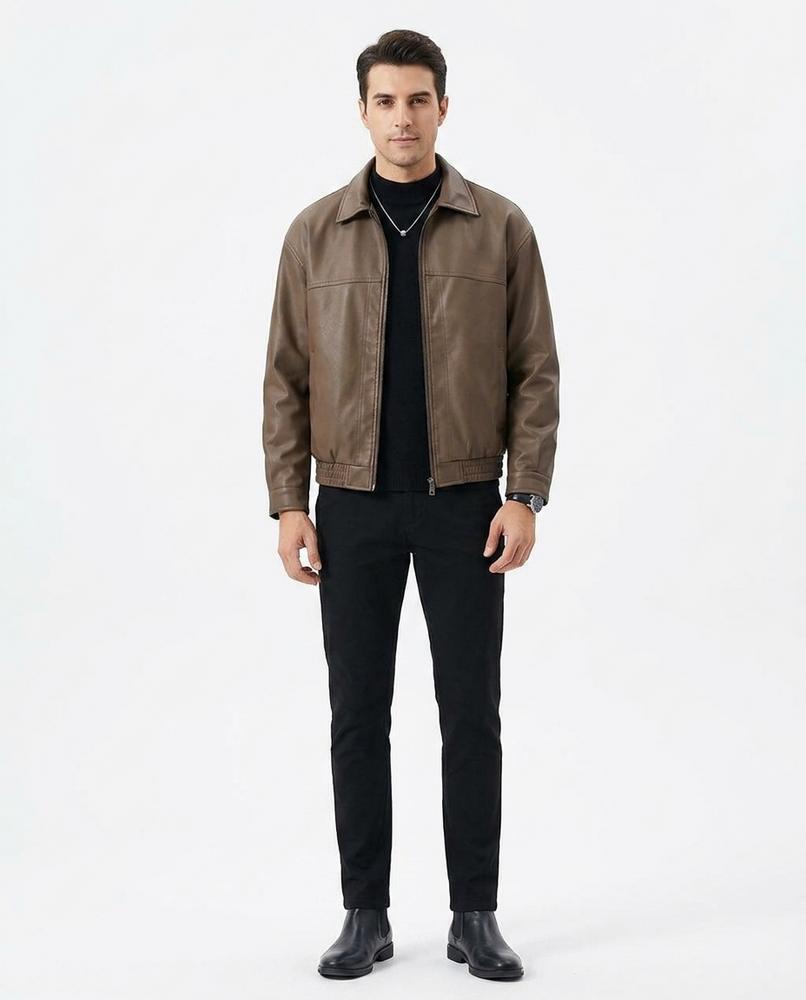 Cloppenburg Mode - Loram | Reißverschluss Kunstleder Jacke Herren