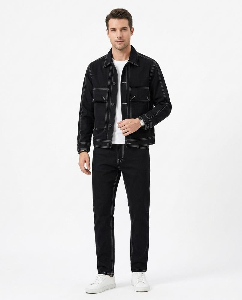 Cloppenburg Mode - Yazad | Kontrastgesteppt Geknöpft Jacke Herren