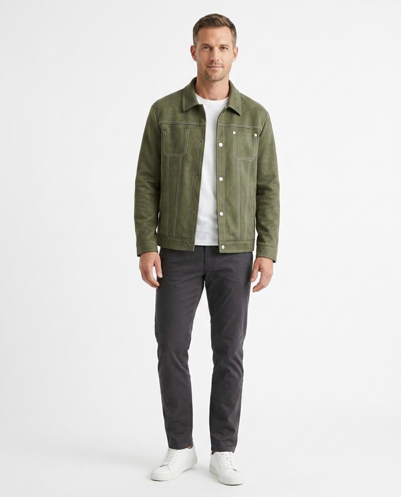 Cloppenburg Mode - Zegov | Kontrastgesteppte Veloursartige Jacke Herren