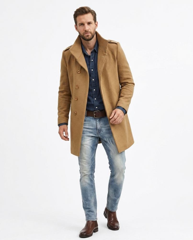 Cloppenburg Mode - Kukok | Zweireihiger Reverskragen Mantel Herren