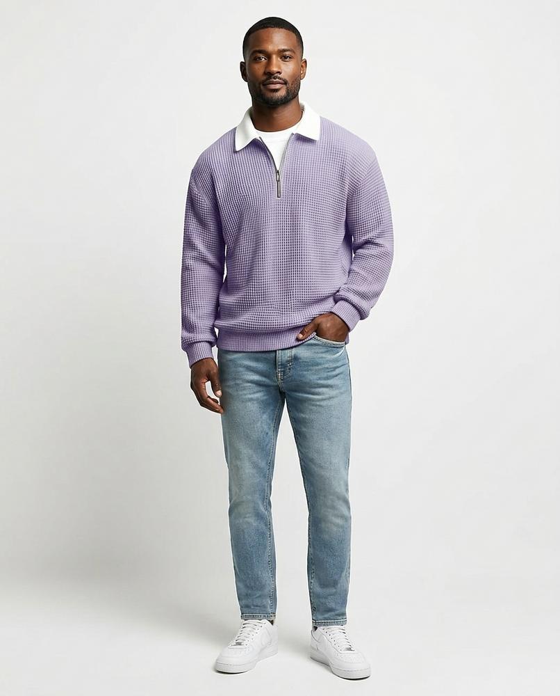 Cloppenburg Mode - Dugem | Gewaffelt Langärmelig Pullover Herren