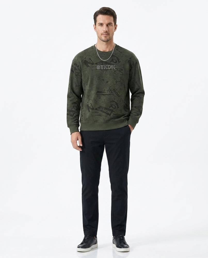 Cloppenburg Mode - Delas | Bedruckt Langärmlig Sweatshirt Herren