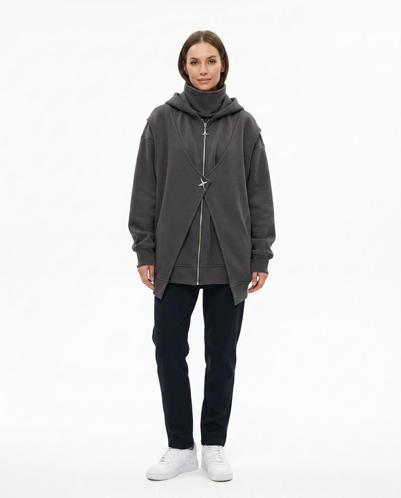Cloppenburg Mode - Cumil | Asymmetrisch Hochgeschlossen Hoodie Unisex