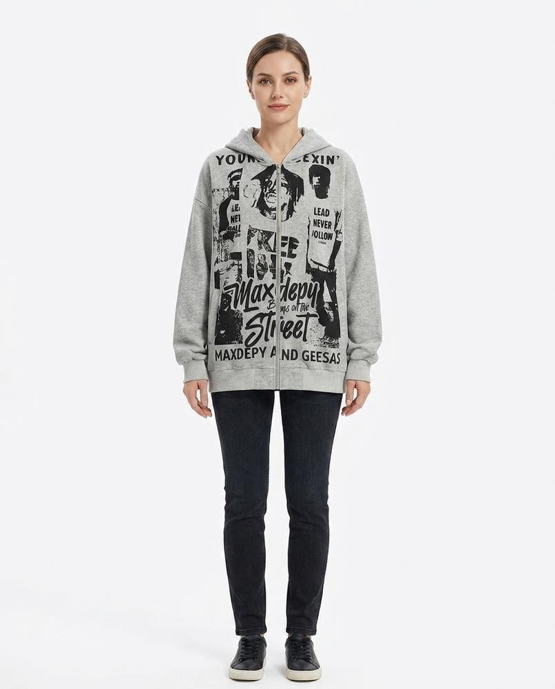 Cloppenburg Mode - Limed | Bedruckt Gewaschen Hoodie Unisex