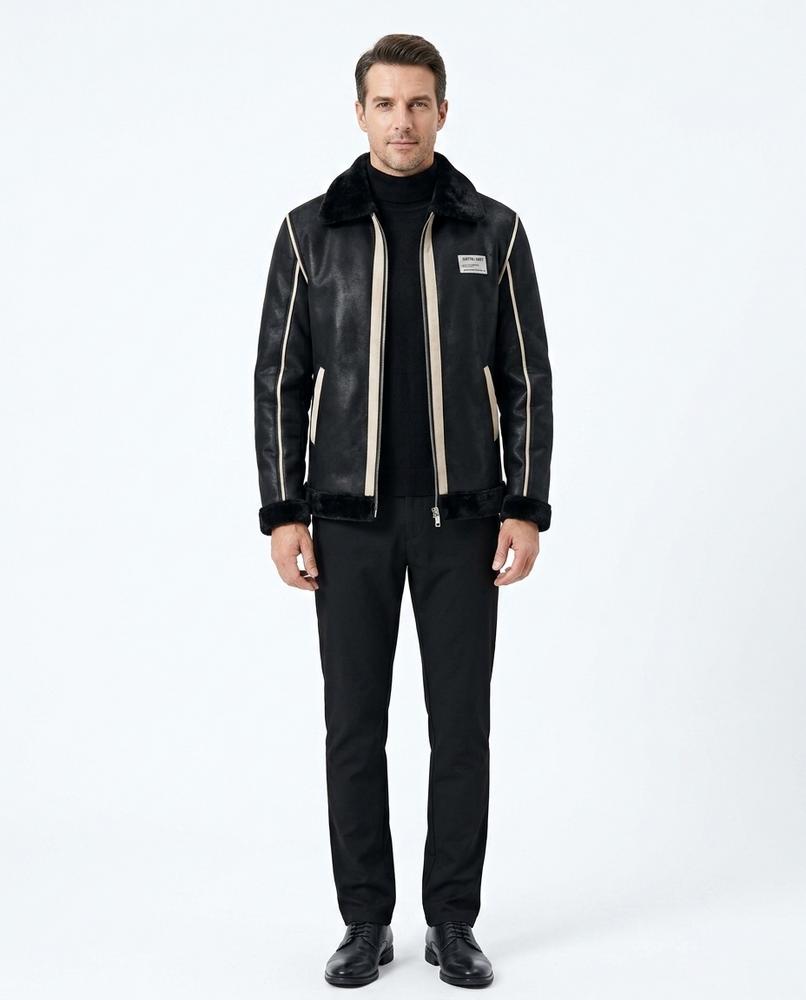 Cloppenburg Mode - Levor | Gefütterte Lederimitat Jacke Herren