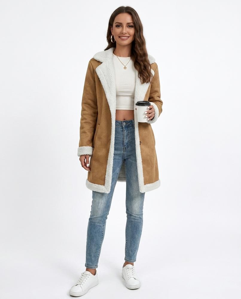 Cloppenburg Mode - Kofum | Veloursartig Gefüttert Mantel Damen