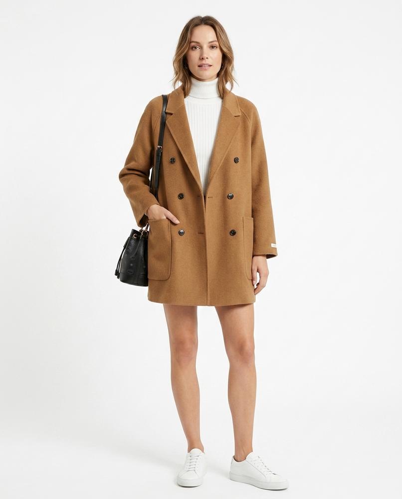 Cloppenburg Mode - Nuwom | Zweireihiger Wollener Mantel Damen