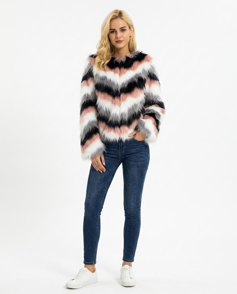 Cloppenburg Mode - Yuvel | Gestreifte Hochflorige Jacke Damen