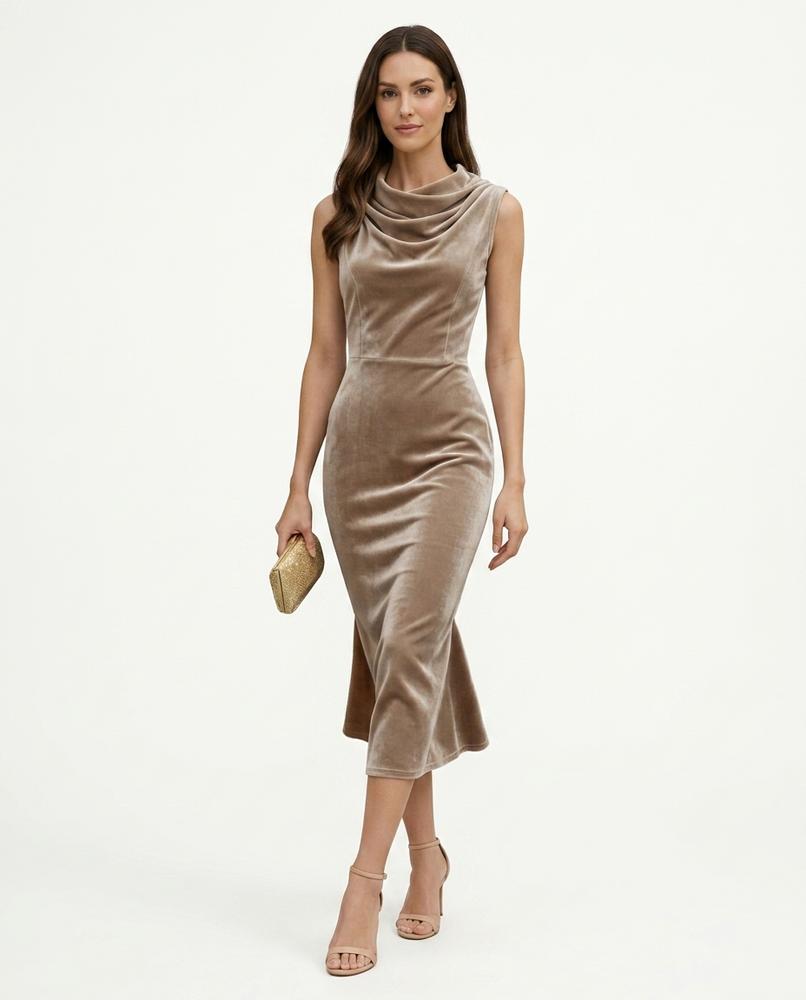 Cloppenburg Mode - Yoder | Samtenes Ärmelloses Kleid Damen