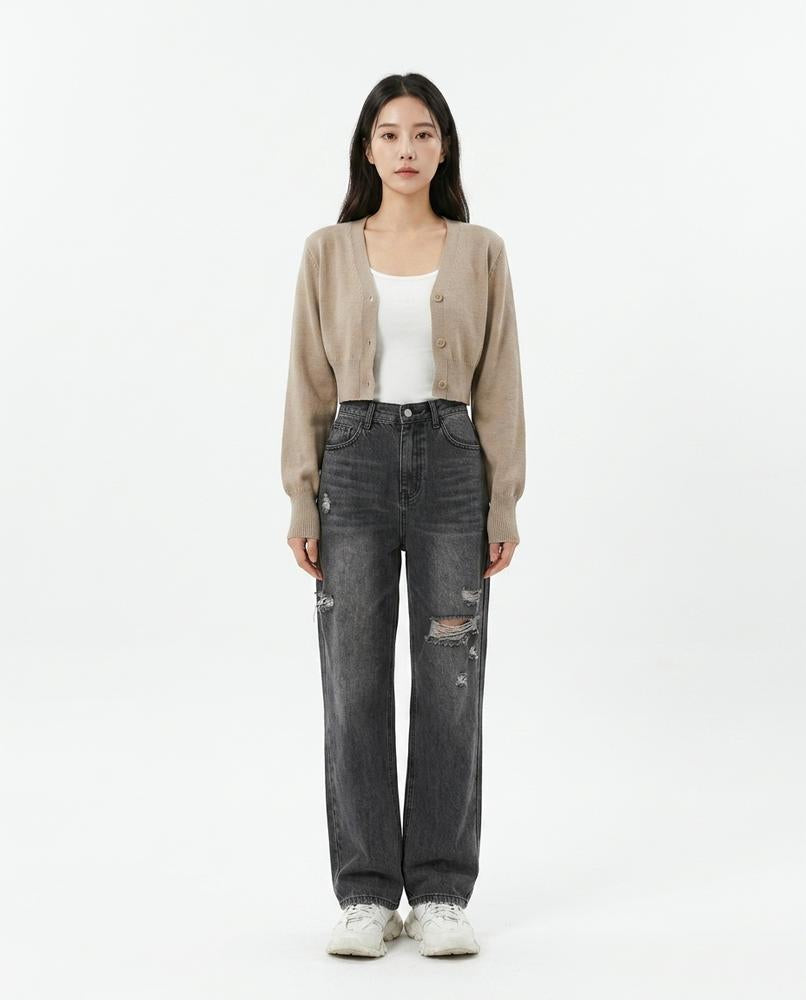 Cloppenburg Mode - Yihes | Weite Zerrissene Hose Damen