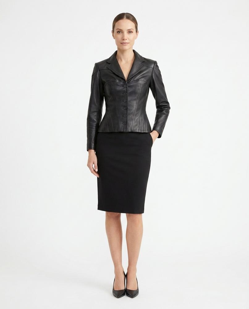 Cloppenburg Mode - Dihol | Taillierte Lederne Jacke Damen