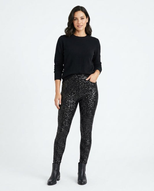 Cloppenburg Mode - Vedan | Enganliegend Glitzernd Hose Damen