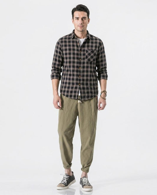 Cloppenburg Mode - Cosin | Locker Geschnittene Leinen Hose Herren