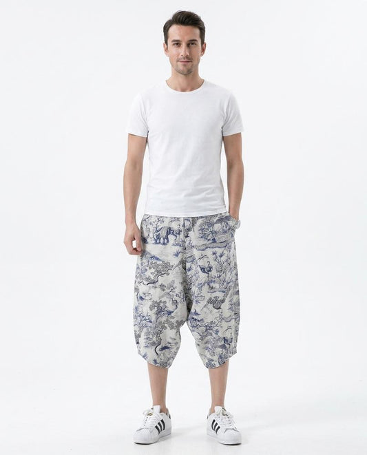 Cloppenburg Mode - Ellin | Gemusterte Weit Geschnittene Hose Herren