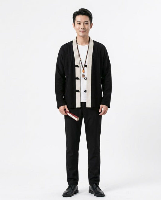 Cloppenburg Mode - Kemar | Kragenlos Strukturiert Cardigan Herren