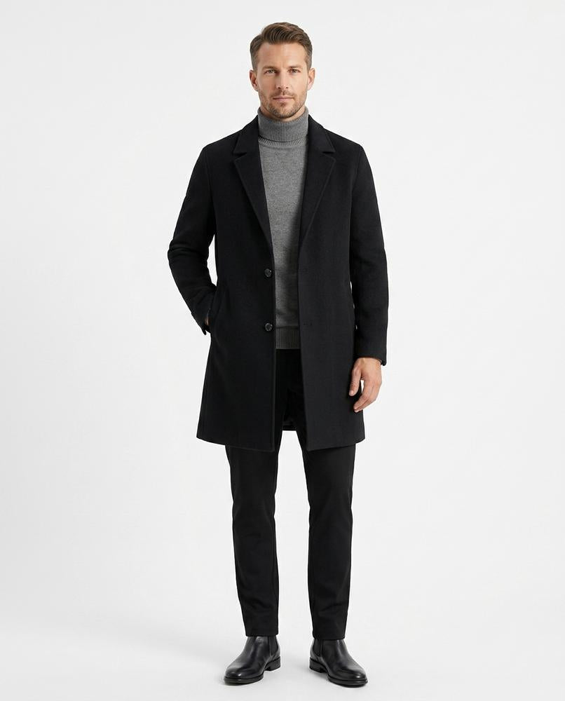 Cloppenburg Mode - Cavan | Einreihiger Wollener Mantel Herren