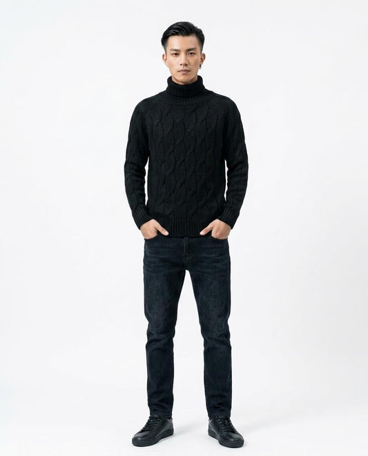 Cloppenburg Mode - Mizan | Strukturiert Langärmlig Rollkragenpullover Herren