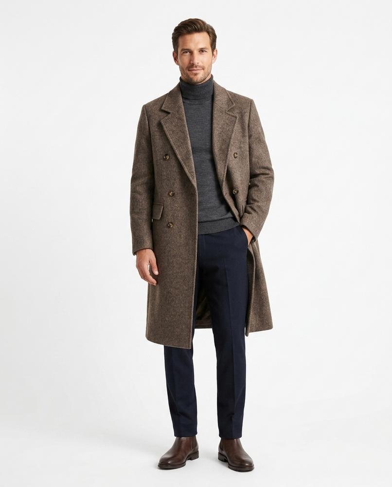 Cloppenburg Mode - Casel | Gefütterter Zweireihiger Mantel Herren