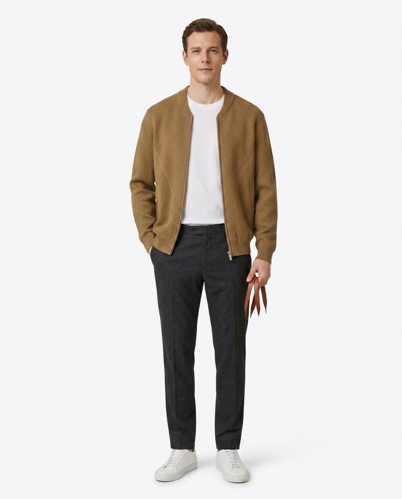 Cloppenburg Mode - Rinal | Strukturierte Reißverschluss Strickjacke Herren