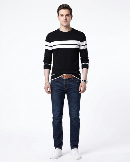 Cloppenburg Mode - Elnal | Langärmlig Gestreift Pullover Herren