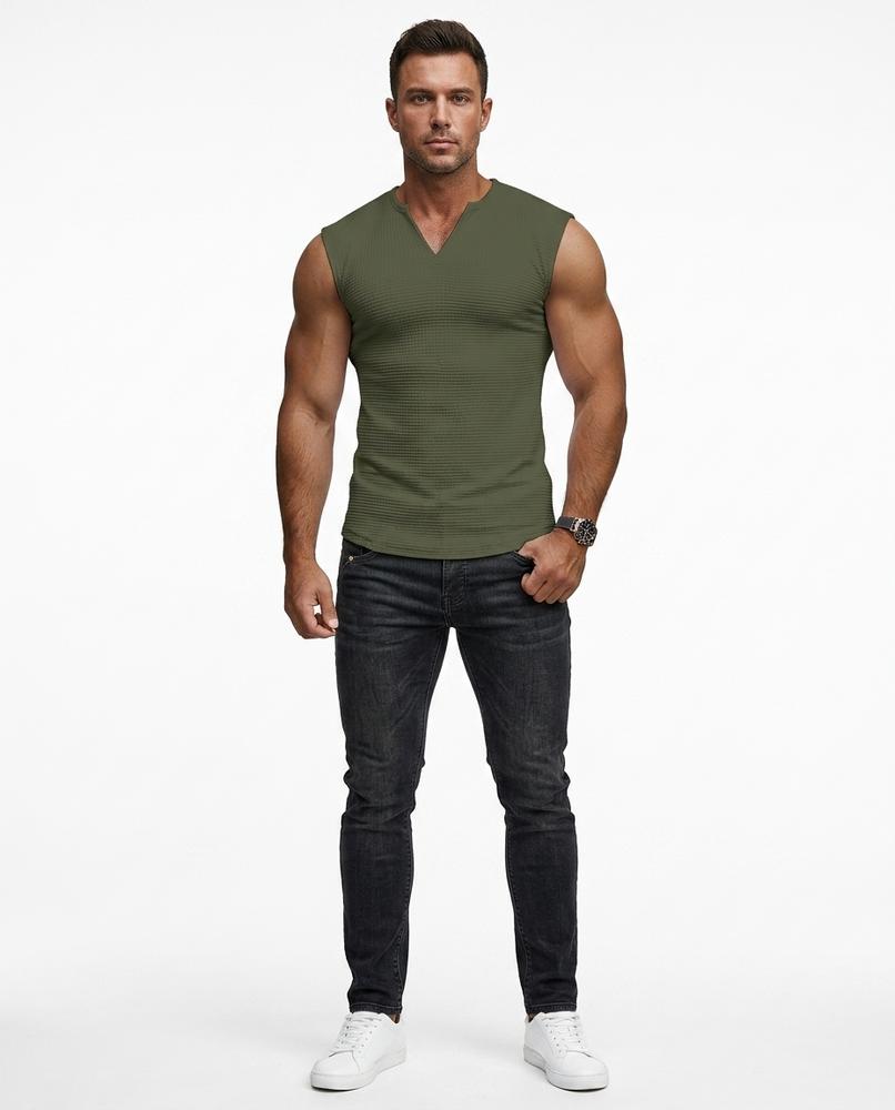 Cloppenburg Mode - Nilom | Strukturiert Ärmellos Shirt Herren