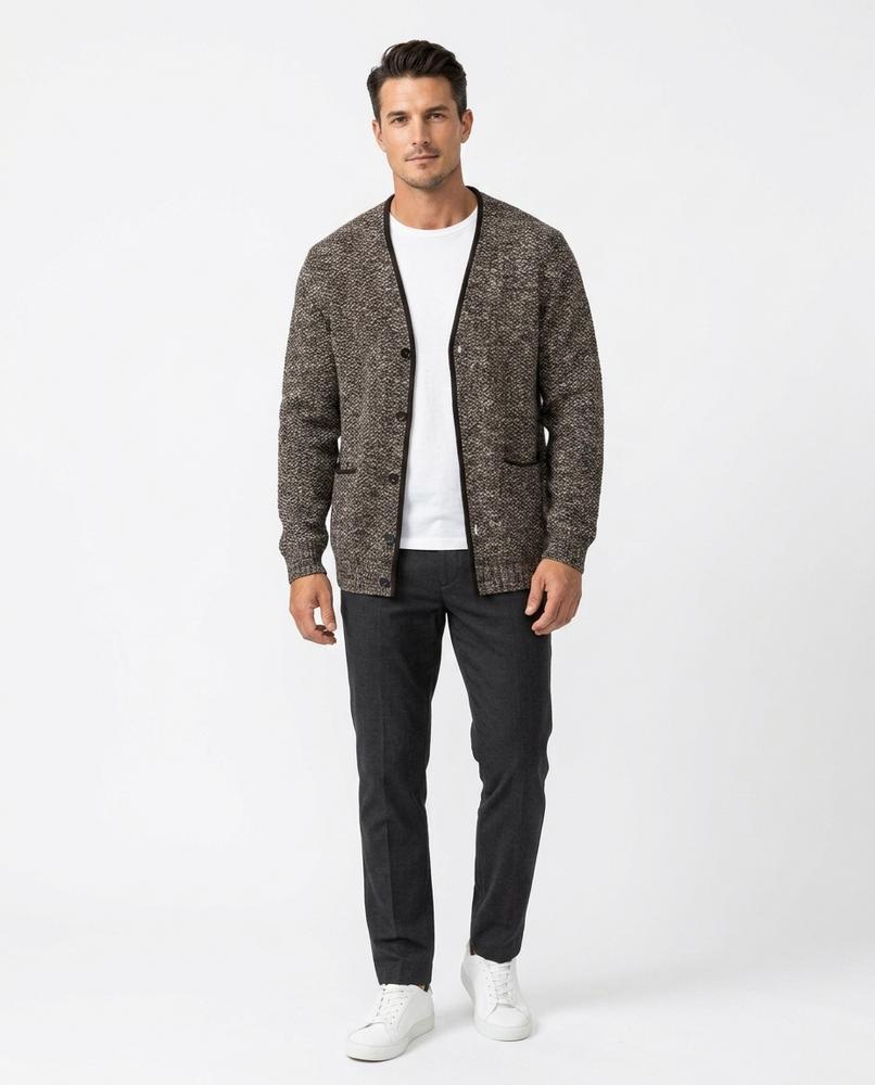 Cloppenburg Mode - Lotur | Meliert Strukturiert Cardigan Herren