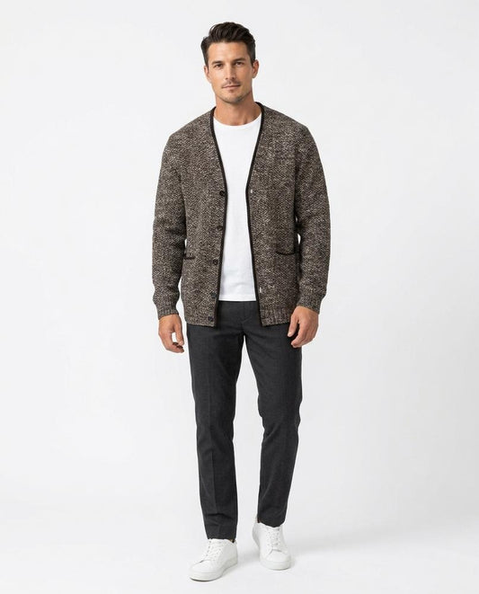 Cloppenburg Mode - Lotur | Meliert Strukturiert Cardigan Herren