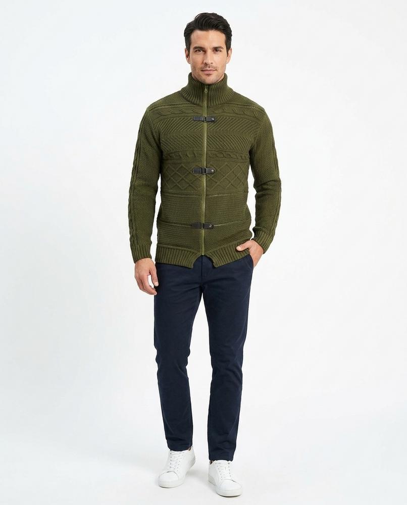 Cloppenburg Mode - Yefim | Strukturiert Hochgeschlossen Strickjacke Herren