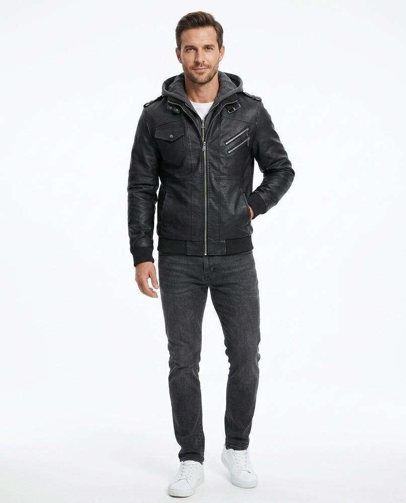 Cloppenburg Mode - Yufak | Gefüttert Lederoptik- Jacke Herren
