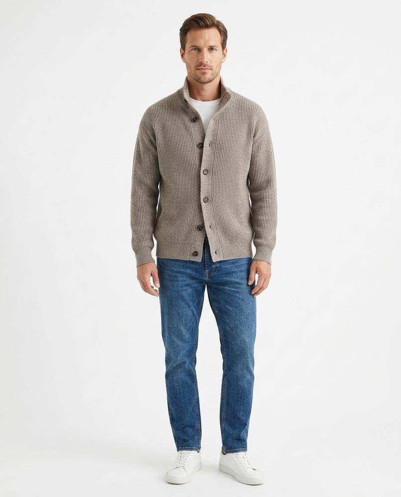 Cloppenburg Mode - Vubad | Gerippter Geknöpfter Cardigan Herren