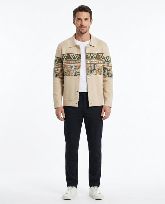 Cloppenburg Mode - Rezem | Gemustert Geknöpft Jacke Herren