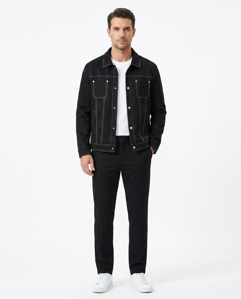 Cloppenburg Mode - Zegov | Kontrastgesteppte Veloursartige Jacke Herren