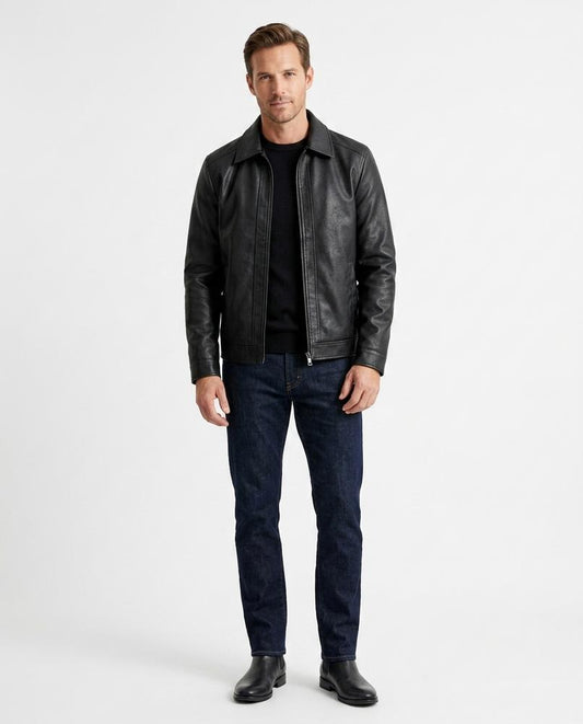 Cloppenburg Mode - Dabol | Kunstleder Reißverschluss Jacke Herren