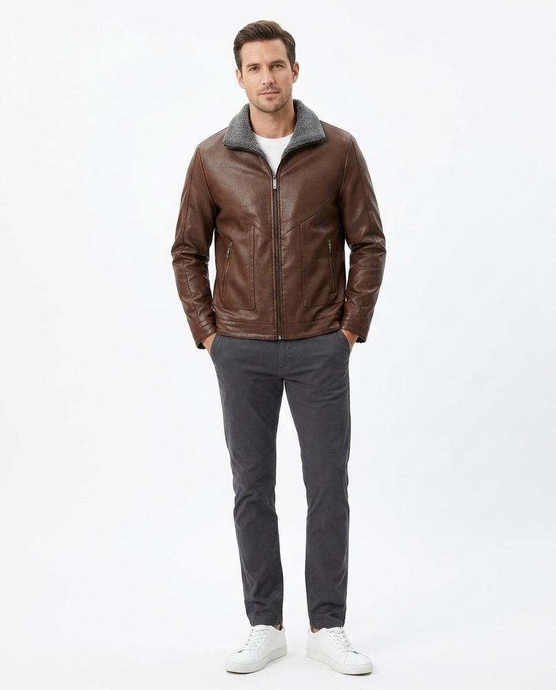 Cloppenburg Mode - Vigod | Gefütterte Lederoptik Jacke Herren
