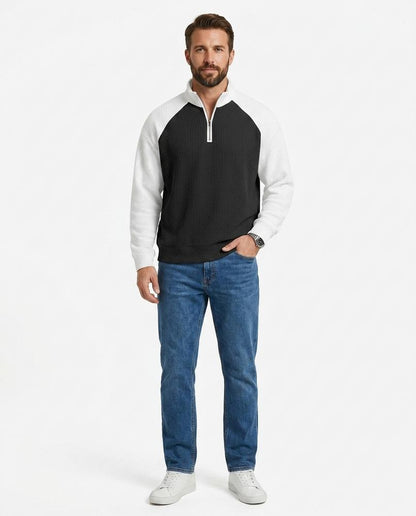Cloppenburg Mode - Devut | Strukturiert Zweifarbig Sweatshirt Herren