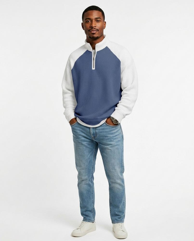 Cloppenburg Mode - Devut | Strukturiert Zweifarbig Sweatshirt Herren