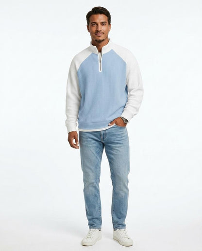 Cloppenburg Mode - Devut | Strukturiert Zweifarbig Sweatshirt Herren