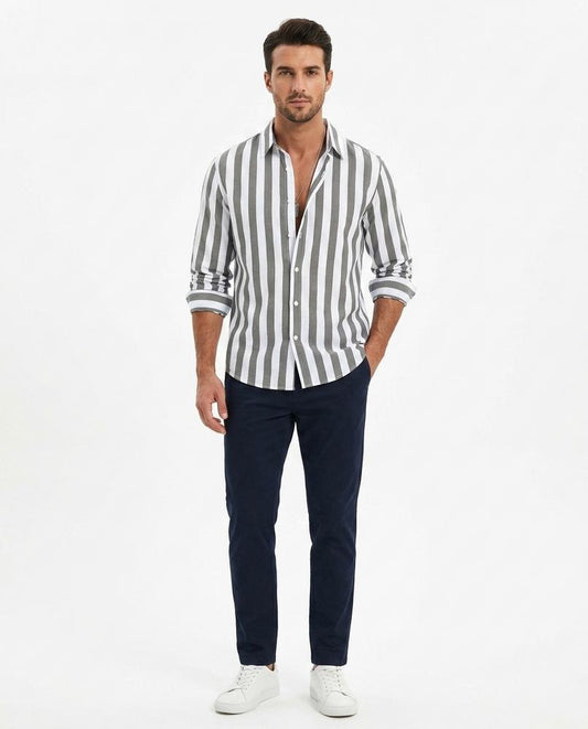 Cloppenburg Mode - Liwom | Gestreiftes Langärmliges Hemd Herren