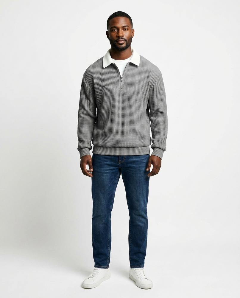 Cloppenburg Mode - Dugem | Gewaffelt Langärmelig Pullover Herren