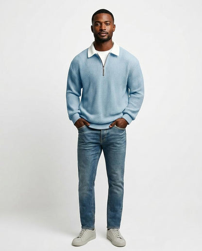 Cloppenburg Mode - Dugem | Gewaffelt Langärmelig Pullover Herren