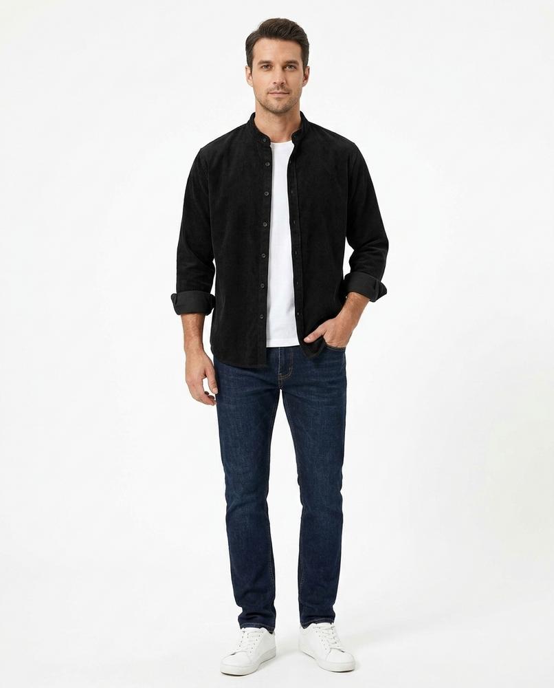 Cloppenburg Mode - Mepit | Stehkragen Cord Hemd Herren