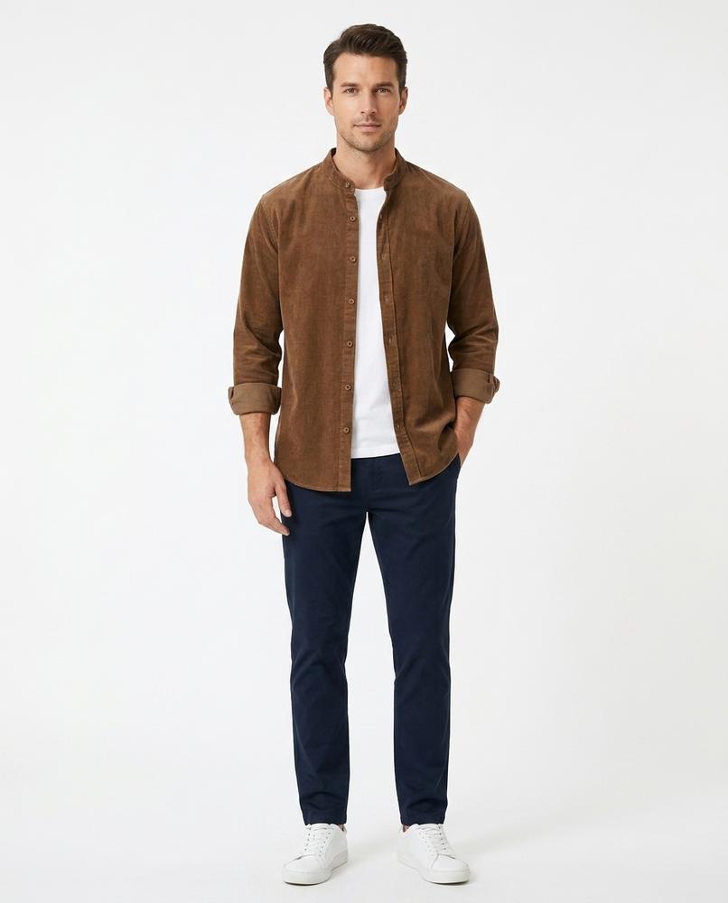 Cloppenburg Mode - Mepit | Stehkragen Cord Hemd Herren
