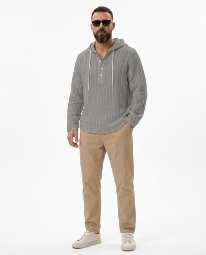 Cloppenburg Mode - Towun | Gestreifter Langärmeliger Hoodie Herren