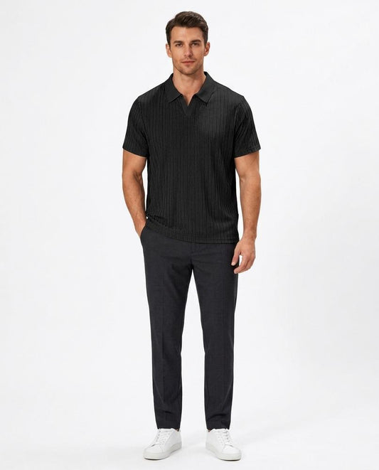 Cloppenburg Mode - Nases | Geripptes Kurzärmliges Shirt Herren