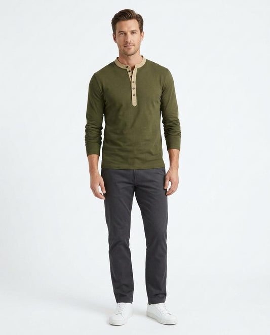 Cloppenburg Mode - Aired | Tailliertes Henley Shirt Herren