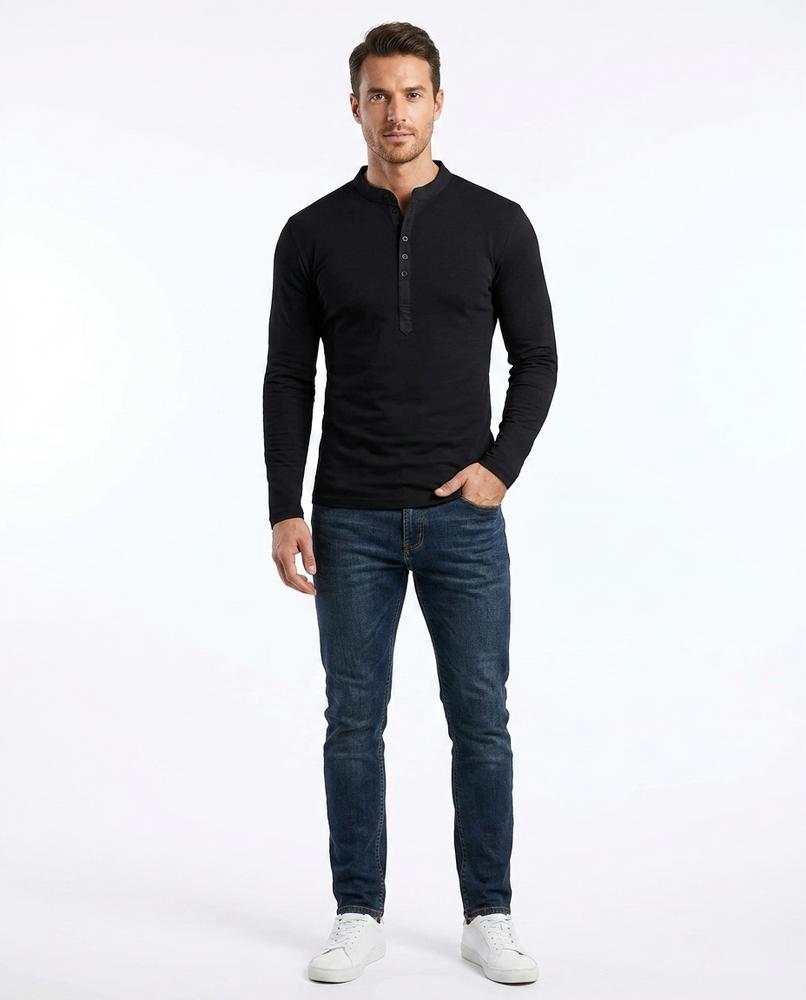Cloppenburg Mode - Aired | Tailliertes Henley Shirt Herren