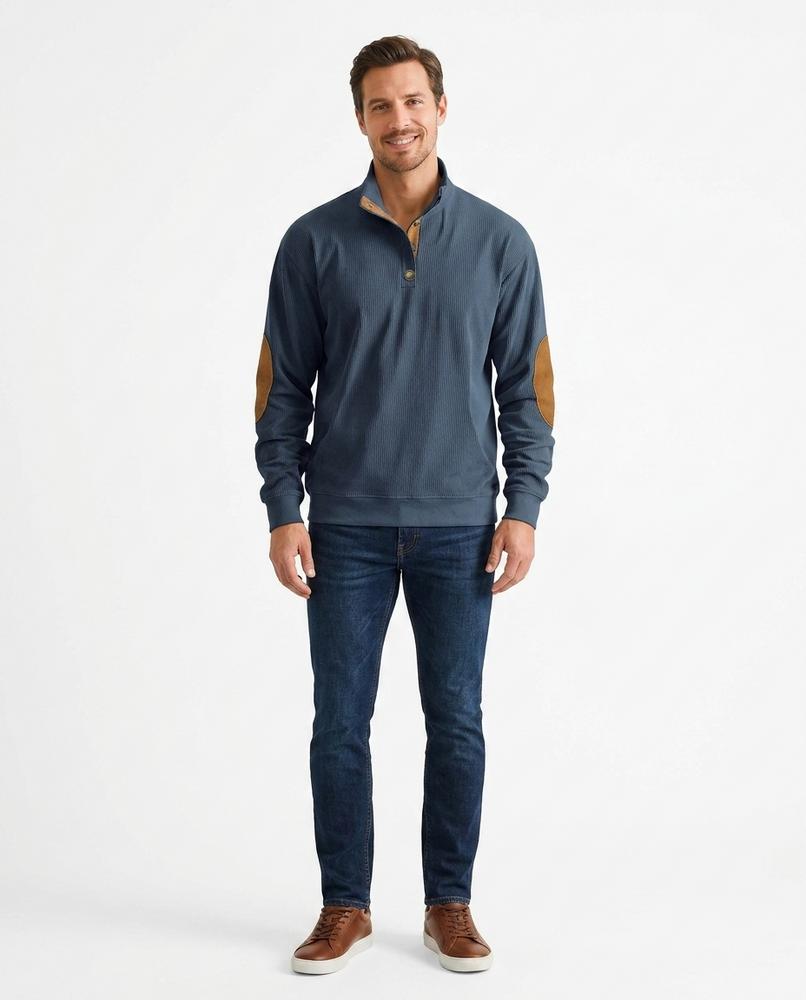 Cloppenburg Mode - Vidak | Gerippt Mit-Knopfleiste Pullover Herren