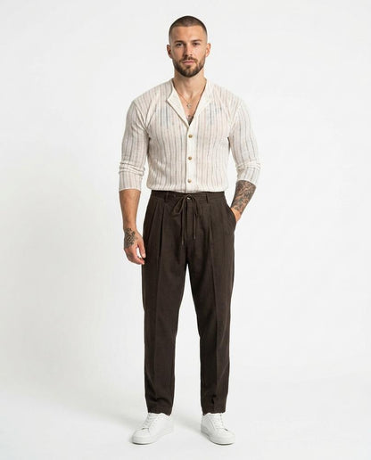 Cloppenburg Mode - Temam | Halbtransparenter Strukturierter Cardigan Herren